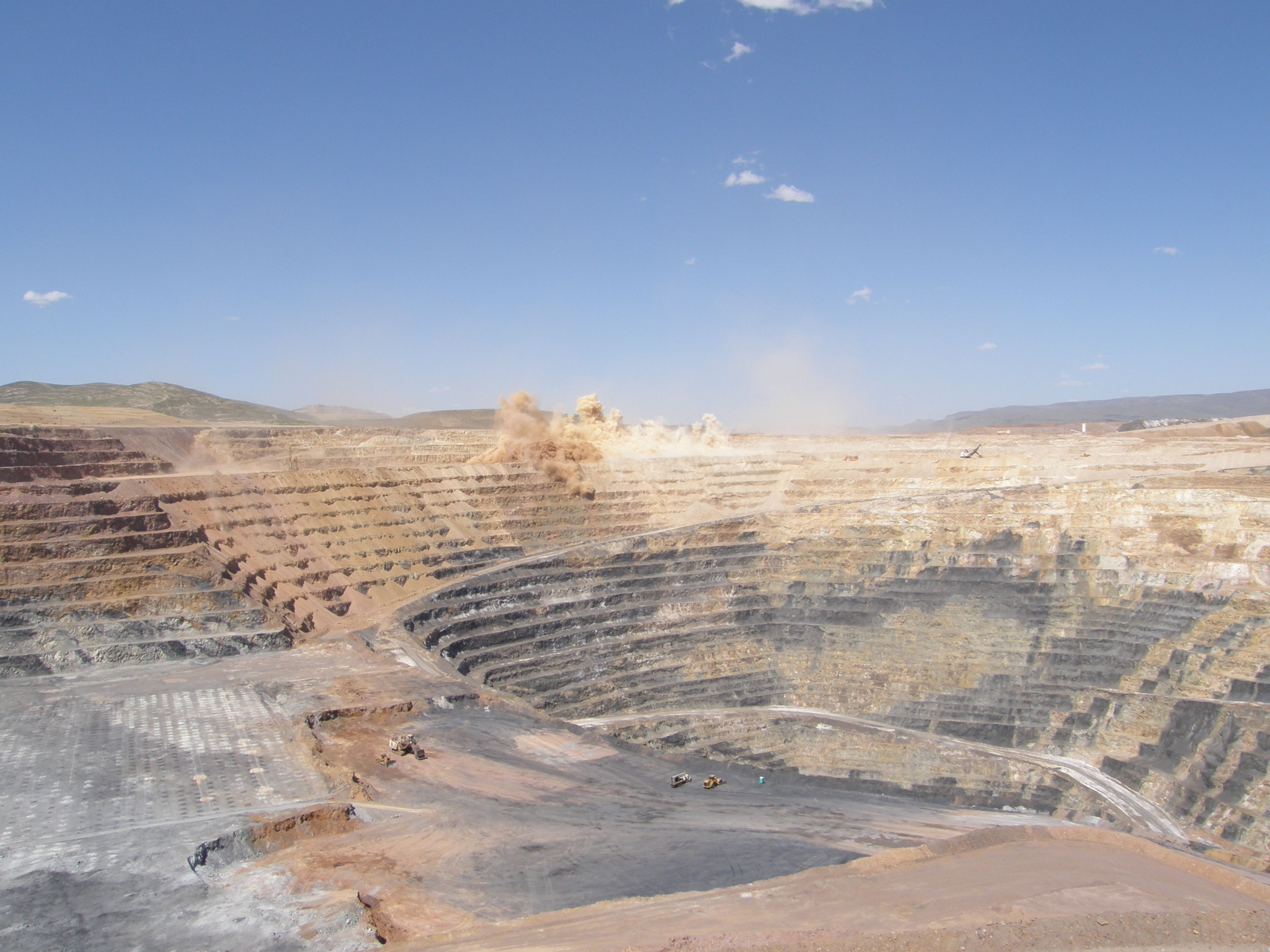 Open-pit mining operation — critical minerals sourcing at origin